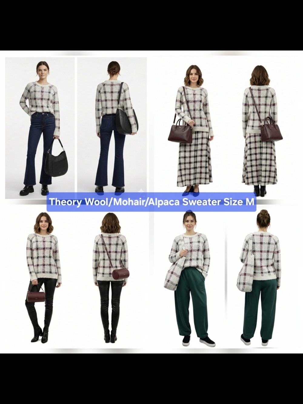 Theory Wool/Mohair/Alpaca Sweater Size M